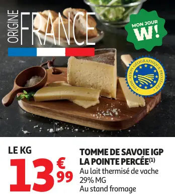 Offre: Tomme de savoie IGP la pointe percée