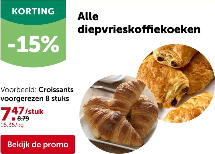 Promotie: Diepvrieskoffiekoeken