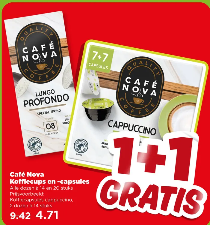 Aanbieding: Koffiecups en -capsules