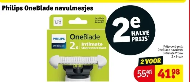 Aanbieding: OneBlade navulmesjes
