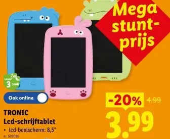Promotie: Lcd-schrijftablet