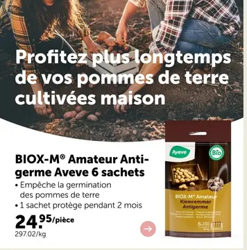 Offre: BIOX-M® Amateur Anti-germe Aveve 6 sachets