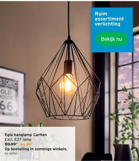Aanbieding: hanglamp Carlton
