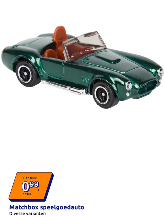 Promotie: speelgoedauto
