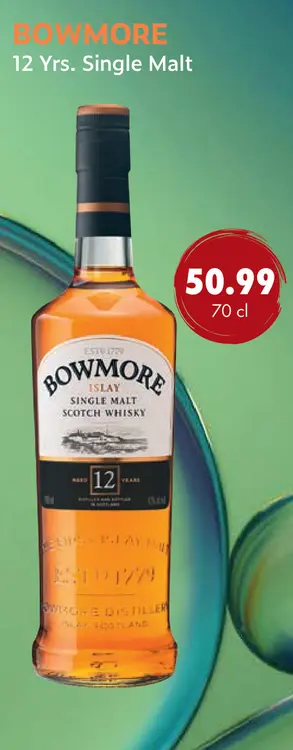 Aanbieding: BOWMORE 12 Yrs. Single Malt