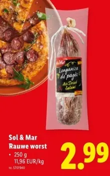 Promotie: Rauwe worst