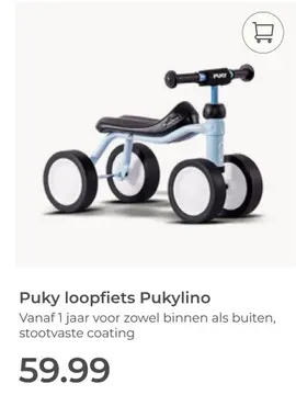 Aanbieding: Puky loopfiets Pukylino