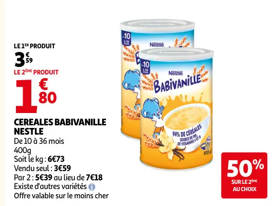 Promotie: Cereales babivanille
