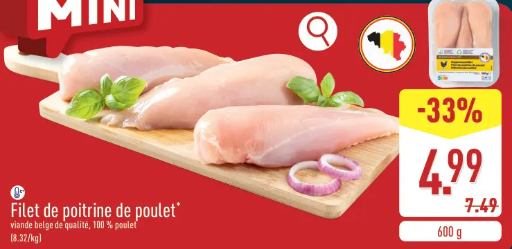 Offre: Filet de poitrine de poulet