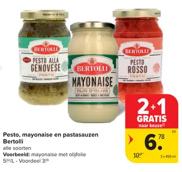 Aanbieding: Pesto, mayonaise en pastasauzen
