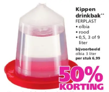 Aanbieding: Kippen drinkbak