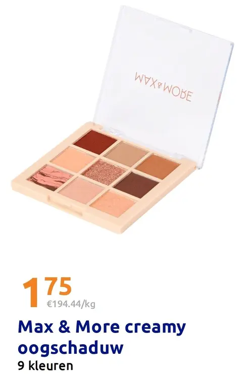 Aanbieding: Max & More creamy oogschaduw