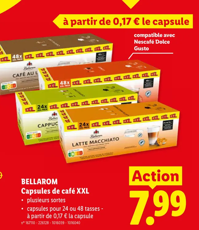 Offre: Capsules de café XXL