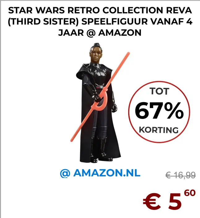 Aanbieding: Star wars retro collection reva (third sister)