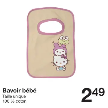 Offre: Bavoir bébé