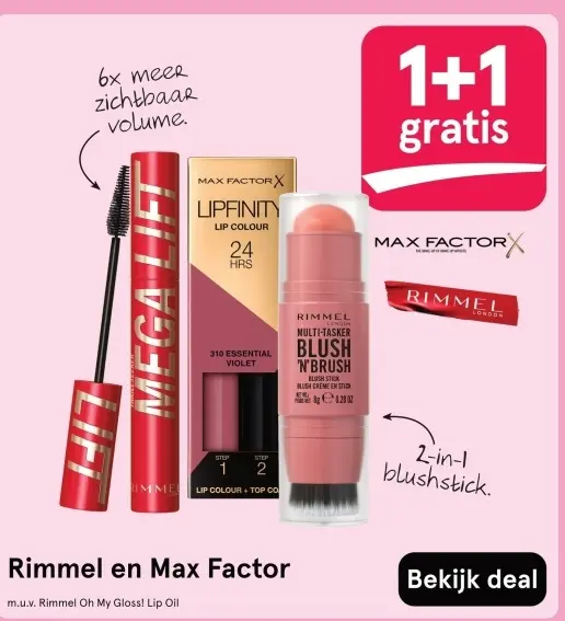 Aanbieding: Rimmel & Max Factor