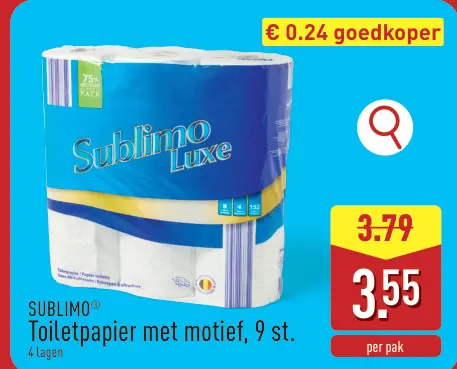 Promotie: Toiletpapier met motief