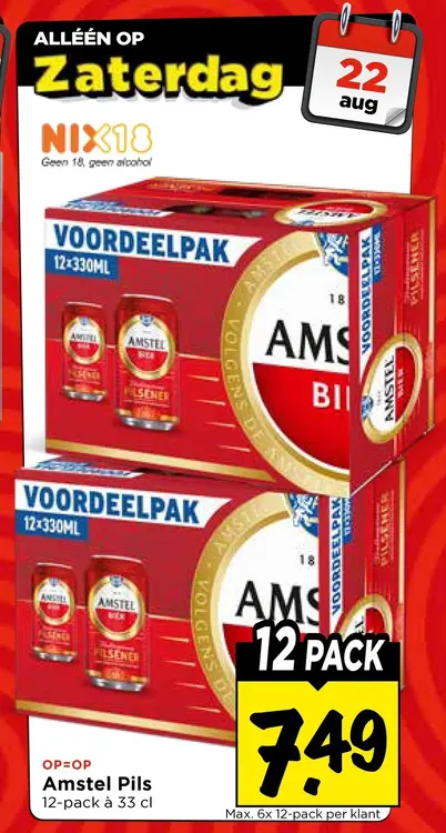 Aanbieding: Amstel Pils