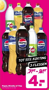 Aanbieding: Pepsi, Rivella of 7Up