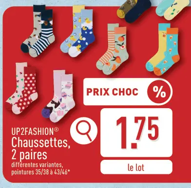 Offre: Chaussettes, 2 paires