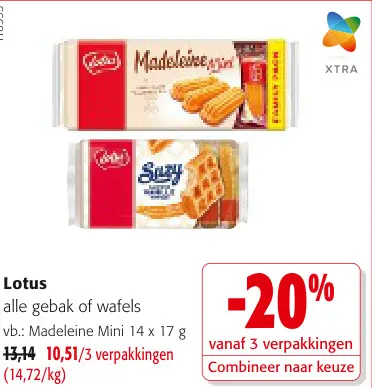 Promotie: Lotus alle gebak of wafels