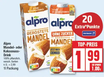 Aanbieding: Alpro Mandel- oder Kokosnuss-Drink