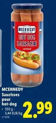 Offre: Saucisses pour hot-dog