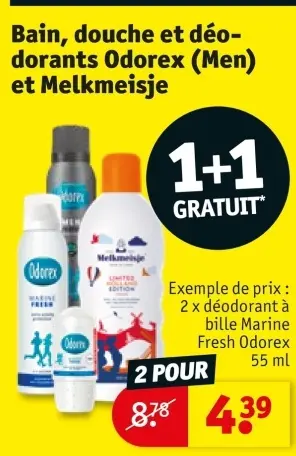 Offre: Bain, douche et déodorants