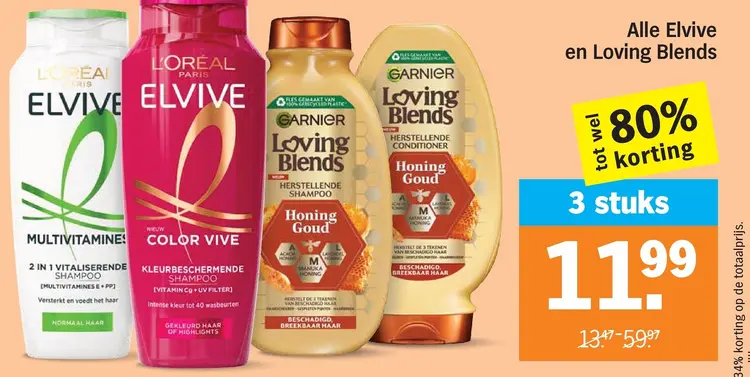 Aanbieding: Elvive and Loving Blends