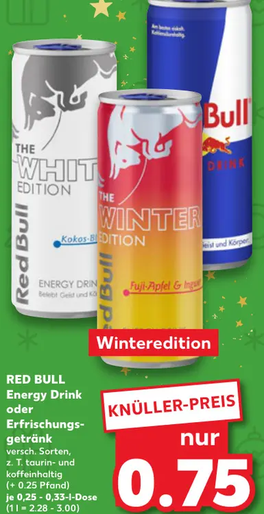 Aanbieding: Energy Drink oder Erfrischungsgetränk