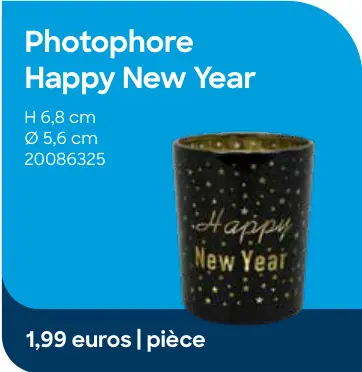 Offre: Photophore Happy New Year