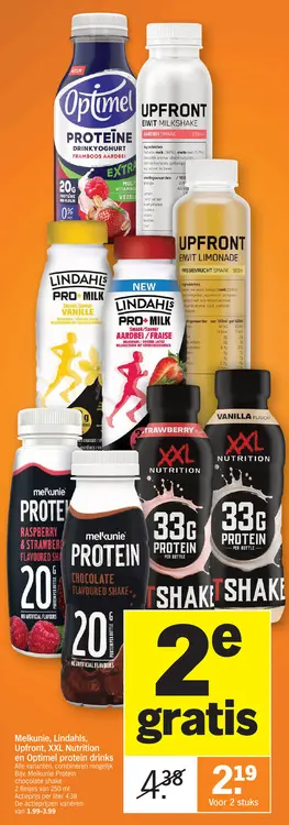 Promotie: Protein drinks