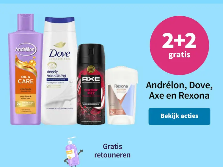 Promotie: Andrélon, Dove, Axe en Rexona
