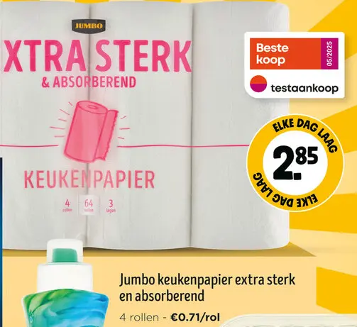Promotie: Keukenpapier extra sterk en absorberend