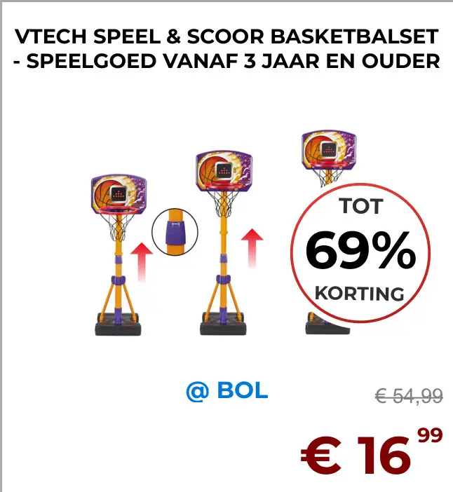 Aanbieding: Speel & scoor basketbalset
