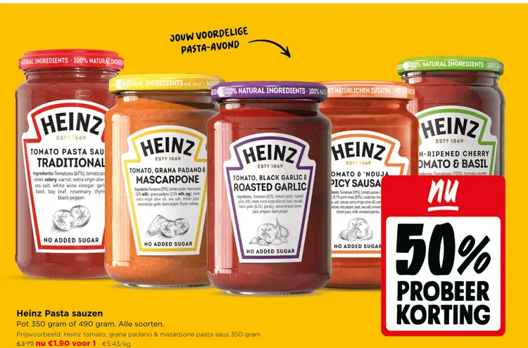 Promotie: Pasta sauzen