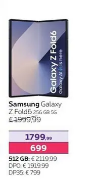 Aanbieding: Samsung Galaxy Z Fold6