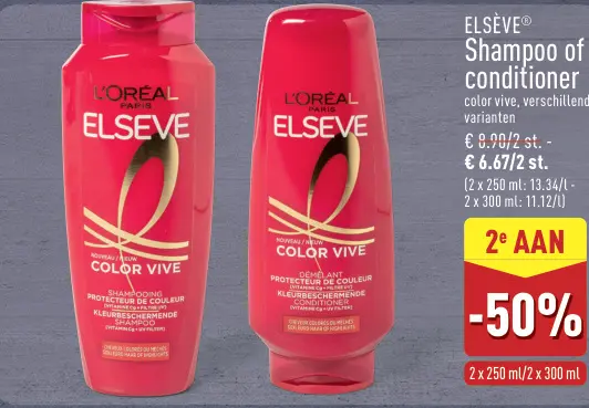 Promotie: Shampoo of conditioner