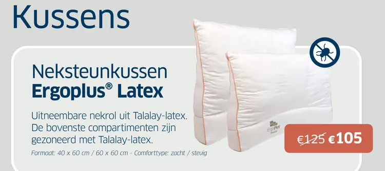 Promotie: Neksteunkussen Ergoplus® Latex