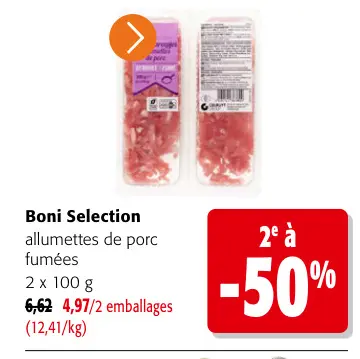 Offre: Allumettes de porc fumées
