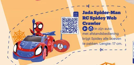 Aanbieding: Jada Spider-Man RC Spidey Web Crawler