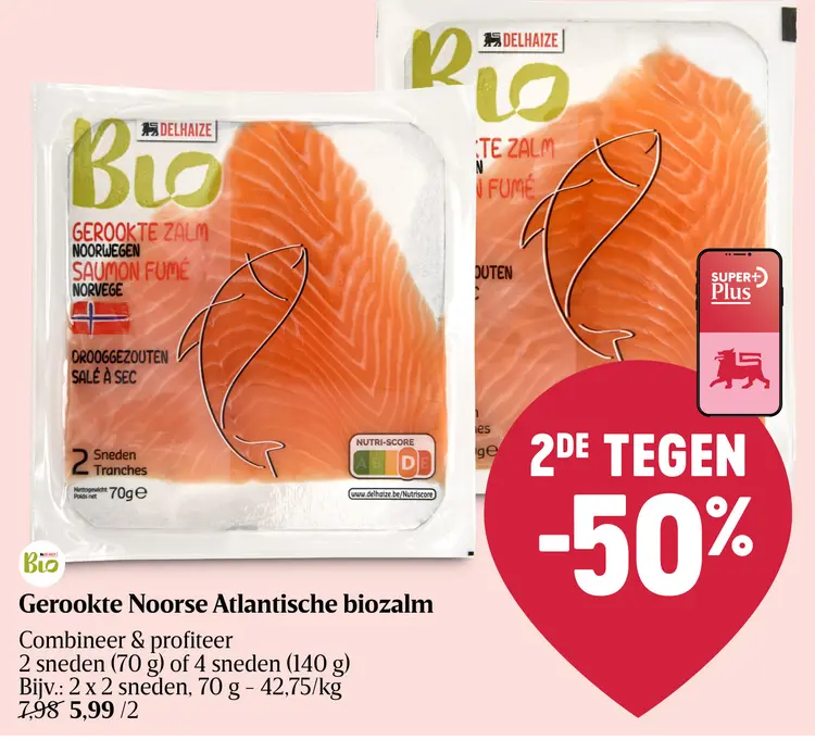 Promotie: Gerookte Noorse Atlantische biozalm