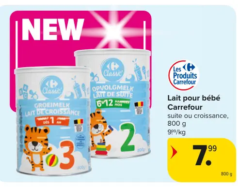 Offre: Lait pour bébé