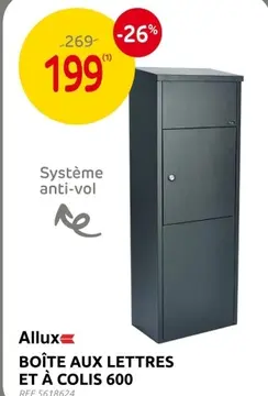 Offre: Boîte aux lettres et à colis 600