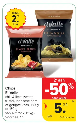 Promotie: Chips El Valle