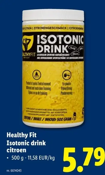 Promotie: Isotonic drink citroen