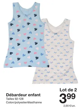 Offre: Débardeur enfant