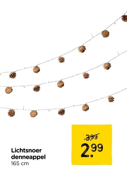 Aanbieding: Lichtsnoer dennenappel