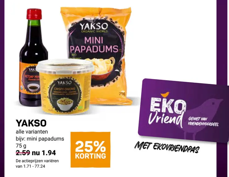 Aanbieding: Yakso
