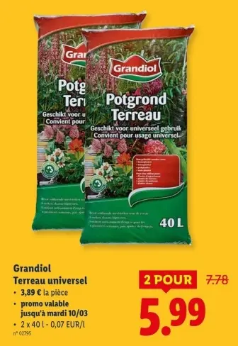 Offre: Terreau universel